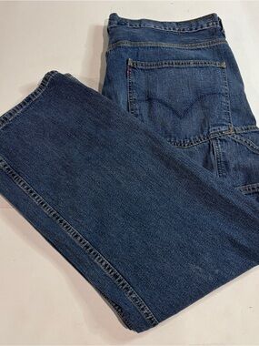 Levis Mens Y2K Skater Baggy Carpenter Loose Straight Jeans Size 38X30 Streetwear